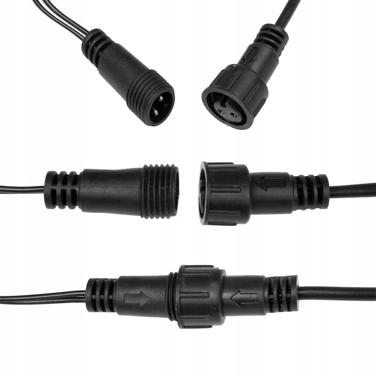 Instalatie lumini pentru bradul de Craciun, 81,5 metri, 1000 LED-uri cu flash, galben