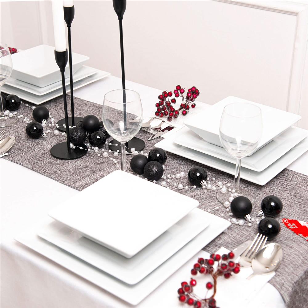 Set globuri de Craciun, 25 bucati, 3 modele, 2,5cm si 4cm, negru