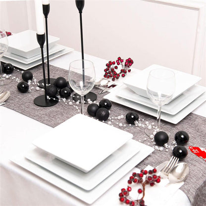 Set globuri de Craciun, 25 bucati, 3 modele, 2,5cm si 4cm, negru