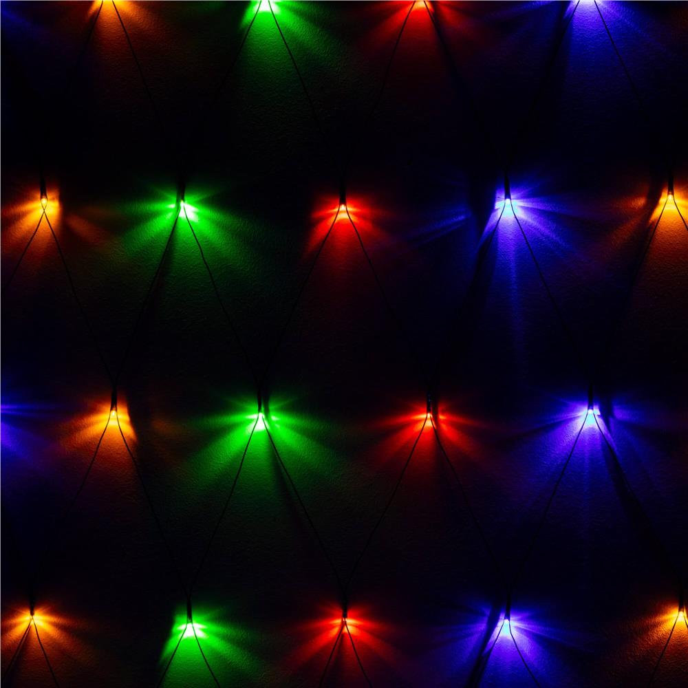 (DL) Ghirlanda luminoasa tip perdea 160 LED-uri, 2x2.6m, pentru interior/exterior, iluminare multicolor