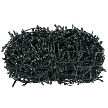 Ghirlanda luminoasa tip perdea Premium 300 LED-uri, 14,5m, 18Wati, interior/exterior, cu flash, alb rece