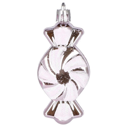 Set globuri si decoratiuni de Craciun, 77 piese, diverse dimensiuni, roz