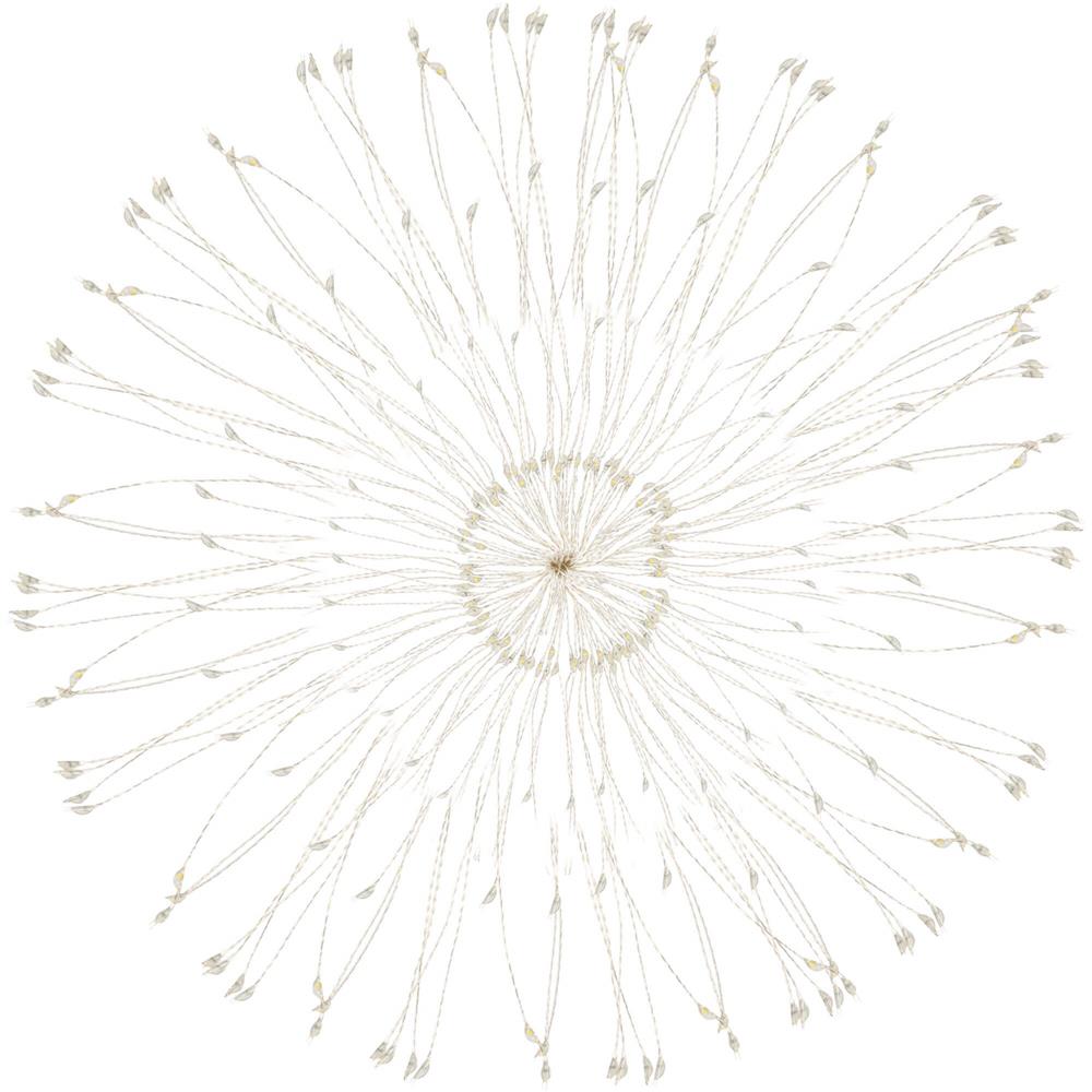 (DL) Instalatie lumina decorativa STAR cu 100 LED-uri, diametru 40cm, telecomanda, iluminare multicolora