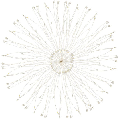 (DL) Instalatie lumina decorativa STAR cu 100 LED-uri, diametru 40cm, telecomanda, iluminare multicolora