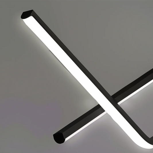Lustra LED Nancy, 72W, Acril, Negru