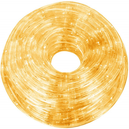 Instalatie tub furtun luminos pentru Craciun, 240 LED-uri, 10m, galben