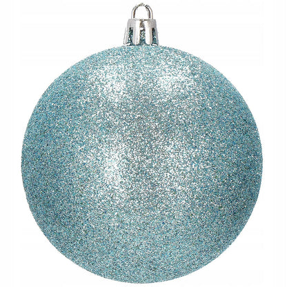 Set globuri de Craciun, 30 bucati, 6 modele, 8cm, albastru