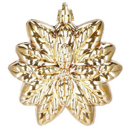 Set globuri si decoratiuni de Craciun, 72 piese, diverse dimensiuni, auriu