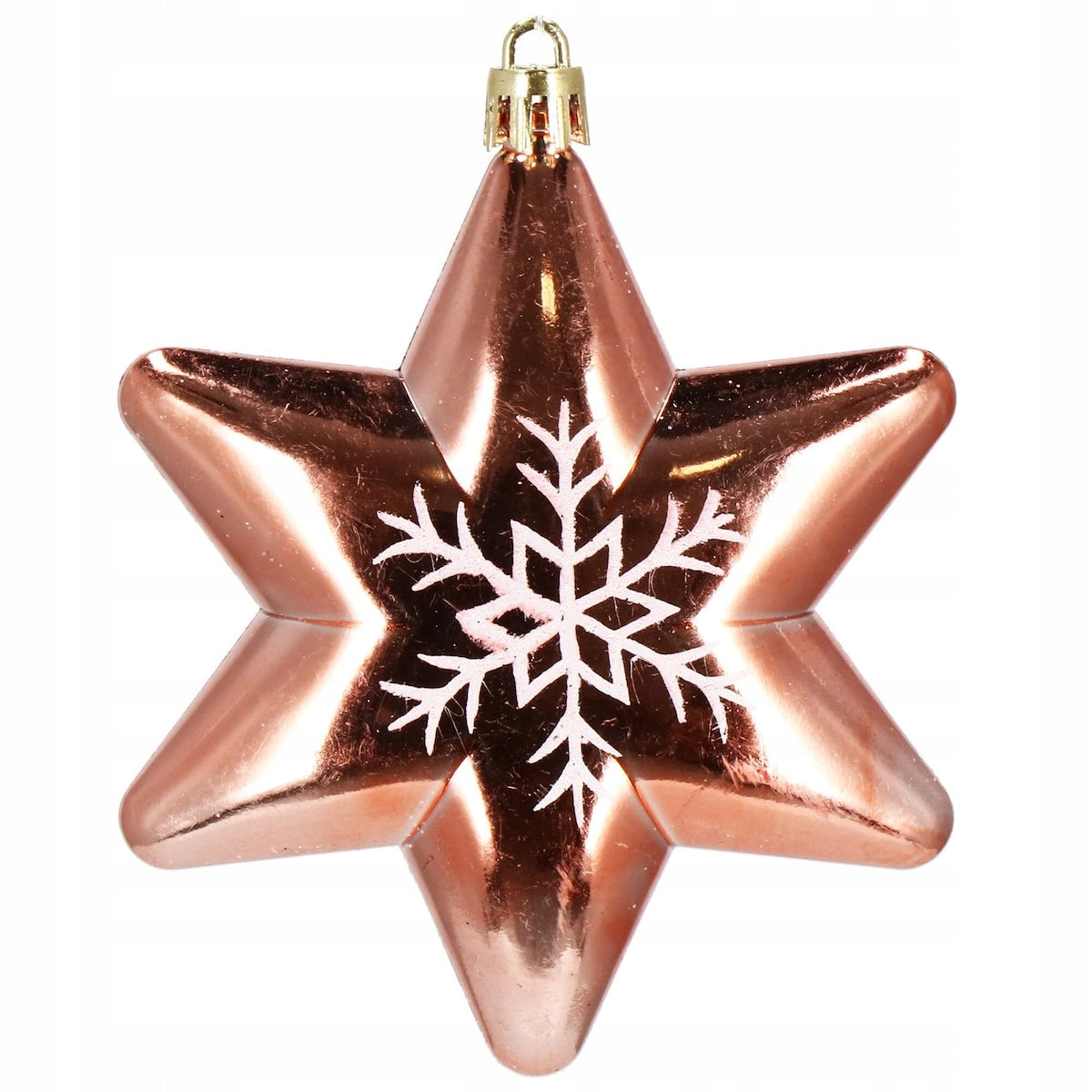 Set globuri si decoratiuni de Craciun, 77 piese, diverse dimensiuni, roz auriu