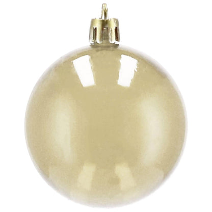 Set globuri de Craciun, 20 bucati, 5 modele, 6cm, auriu