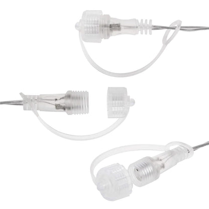 Ghirlanda luminoasa tip perdea cu stelute 138 LED-uri, 2m, pentru interior/exterior, iluminare multicolor