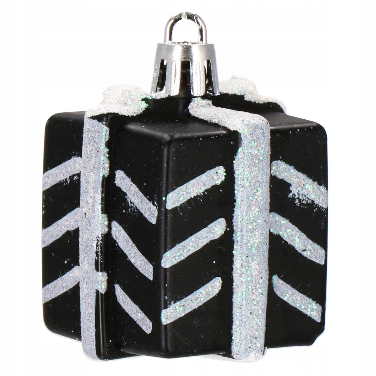 Set globuri si decoratiuni de Craciun, 77 piese, diverse dimensiuni, negru