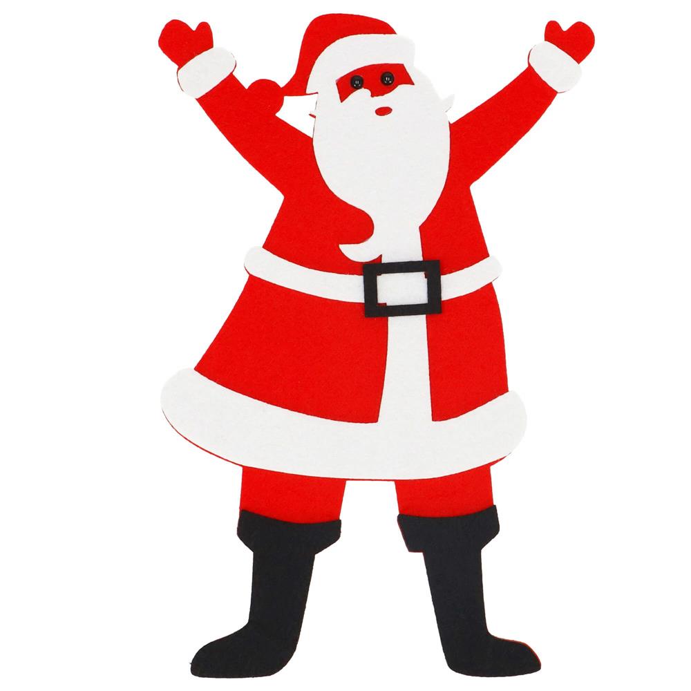 Brad de Craciun din pasla pentru copii, 115x80 cm, cu 26 decoratiuni