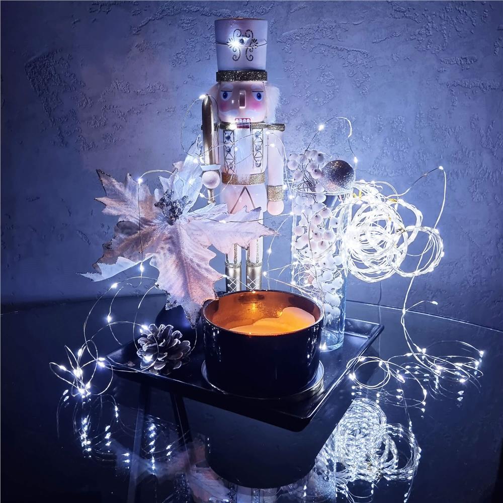 (DL) Instalatie lumina decorativa cu 300 LED-uri, telecomanda, 30m, iluminare alba