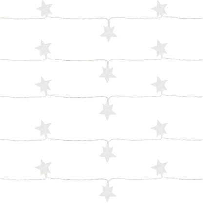 (DL) Instalatie stelute luminoase pentru gradina, 5 metri, 50 LED-uri, cu baterii, galben