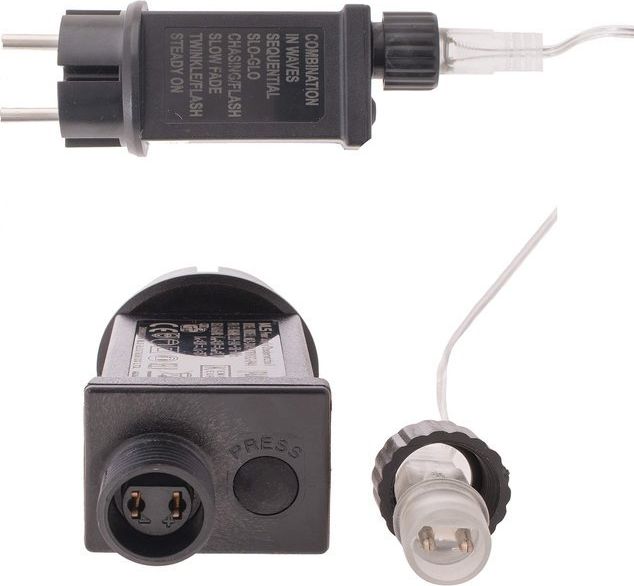 (DL) Instalatie lumina decorativa cu 300 LED-uri, 30m, pentru interior/exterior, iluminare albastra