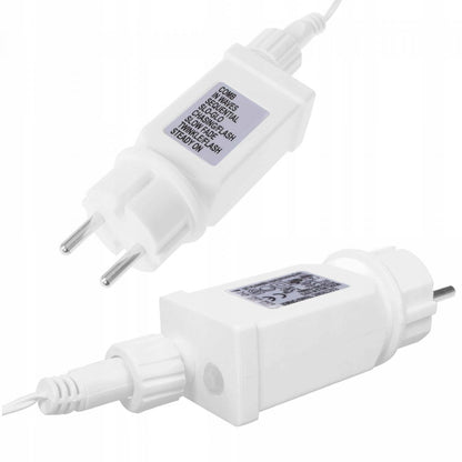 (DL) Instalatie lumina tip perdea cu 138 LED-uri, 2m, pentru interior/exterior, stelute iluminare alba