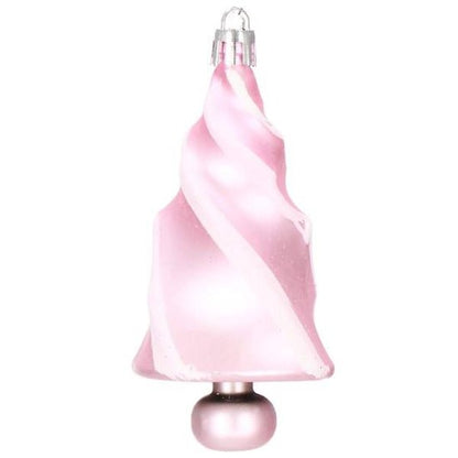 Set globuri si decoratiuni de Craciun, 101 piese, diverse dimensiuni, alb roz