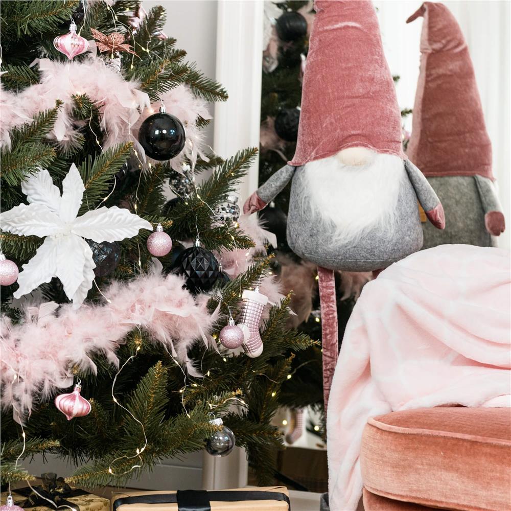 Set globuri de Craciun, 25 bucati, 3 modele, 2,5cm si 4cm, negru