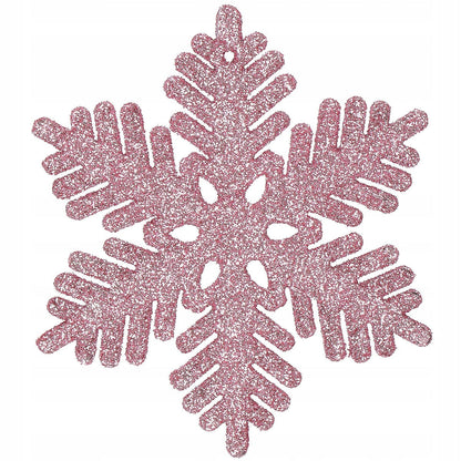 Set globuri si decoratiuni de Craciun, 155 piese, diverse dimensiuni, roz