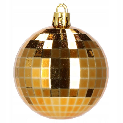 Set globuri si decoratiuni de Craciun, 155 piese, diverse dimensiuni, auriu