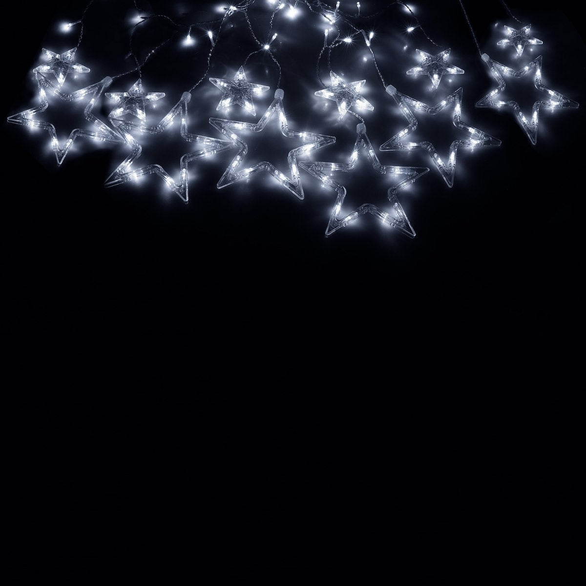 (DL) Instalatie lumina tip perdea cu 138 LED-uri, 2m, pentru interior/exterior, iluminare alb rece