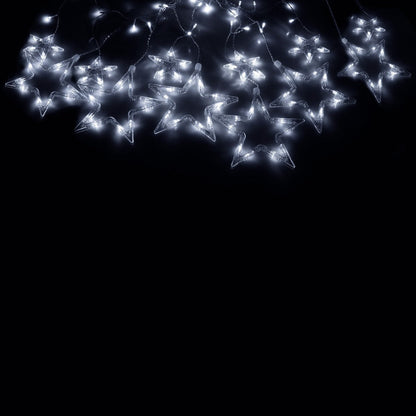 (DL) Instalatie lumina tip perdea cu 138 LED-uri, 2m, pentru interior/exterior, iluminare alb rece