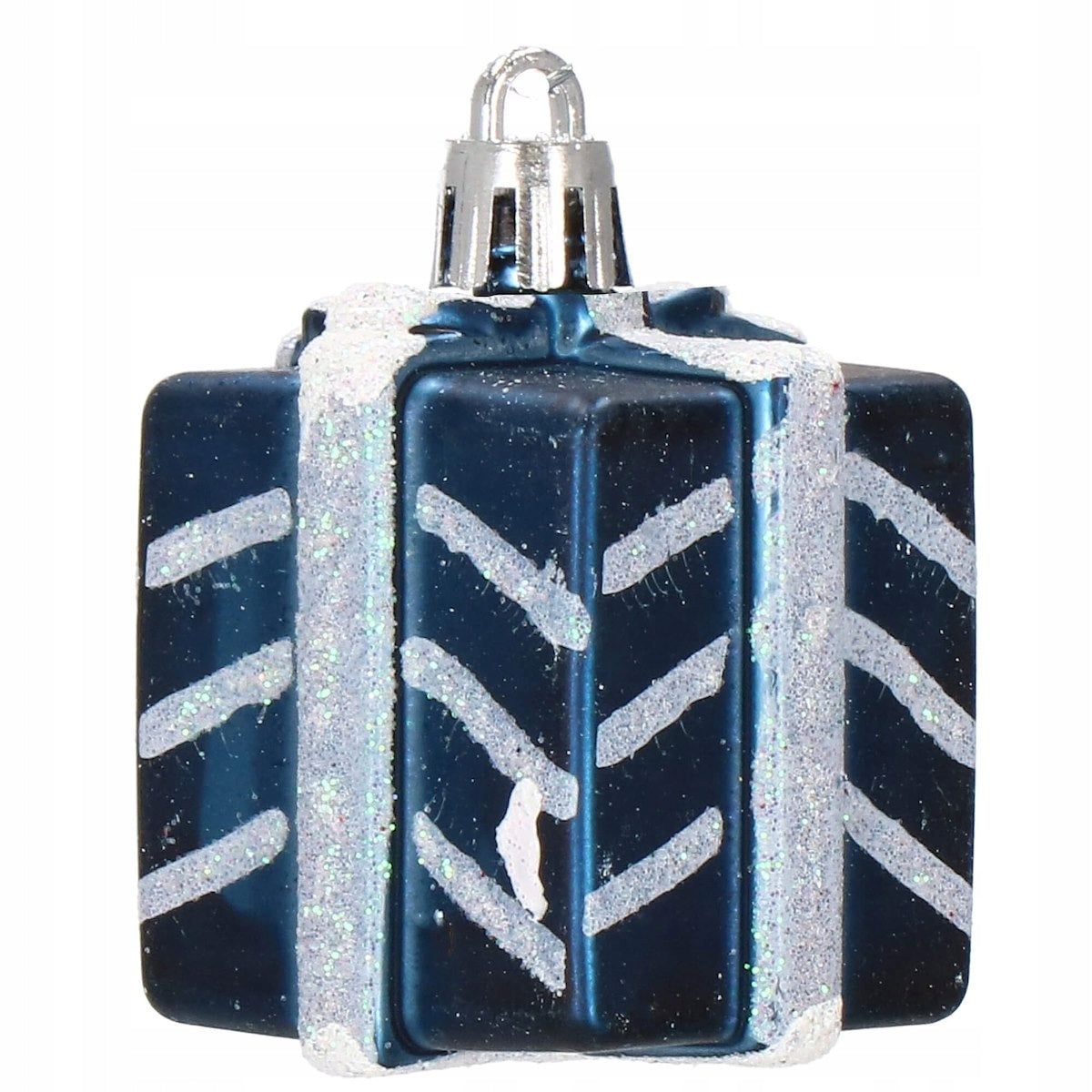 Set globuri si decoratiuni de Craciun, 77 piese, diverse dimensiuni, albastru inchis