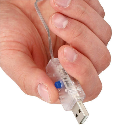 Ghirlanda luminoasa tip perdea 300 LED-uri, 3x3m, pentru interior, alimentare USB, alb cald (galben)