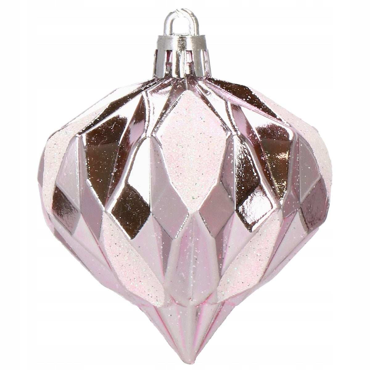 Set globuri si decoratiuni de Craciun, 155 piese, diverse dimensiuni, roz