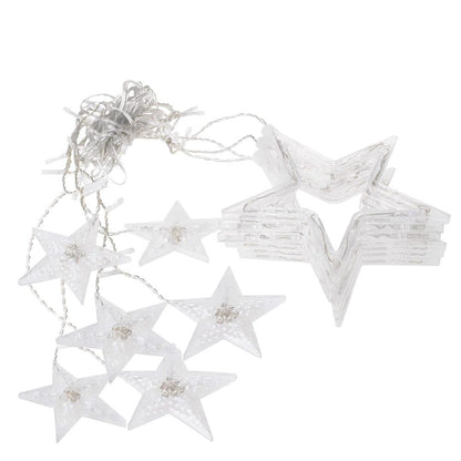 Ghirlanda luminoasa tip perdea cu stelute 138 LED-uri, 2m, pentru interior/exterior, iluminare multicolor