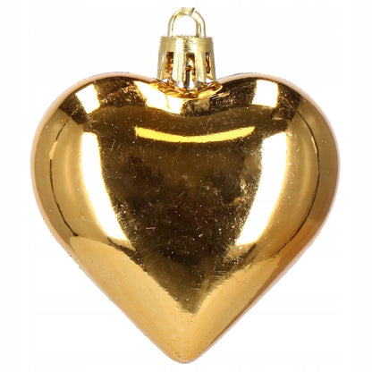 Set globuri si decoratiuni de Craciun, 155 piese, diverse dimensiuni, auriu