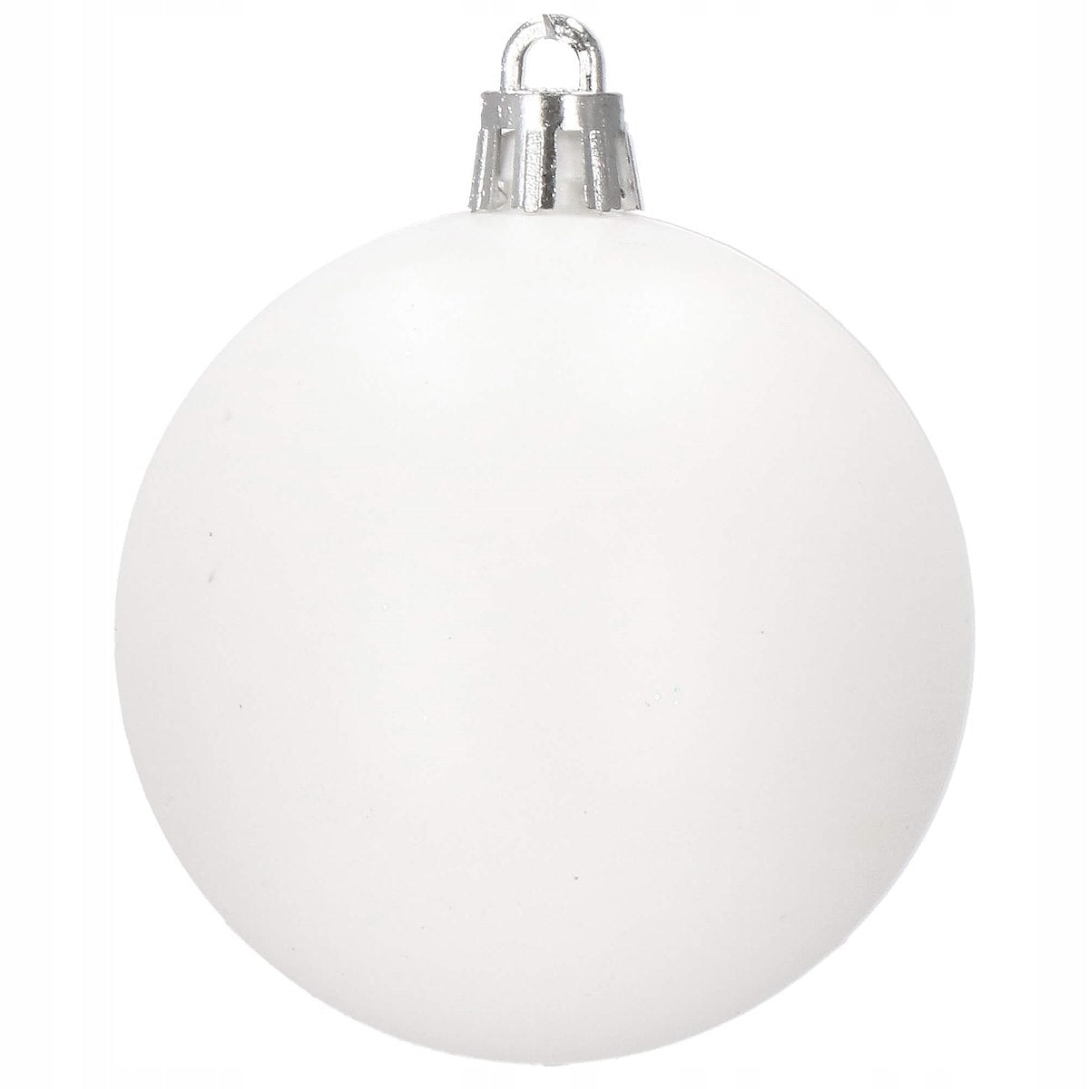 Set globuri si decoratiuni de Craciun, 72 piese, diverse dimensiuni, alb