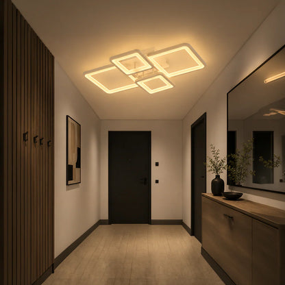 Lustra LED cu Telecomanda Izadora 88W Dimabila Alb