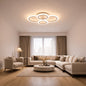 Lustra LED cu telecomanda BETTY, 44W, 4 Cercuri, lumina Rece/Calda/Neutra, Dimabila, Alb