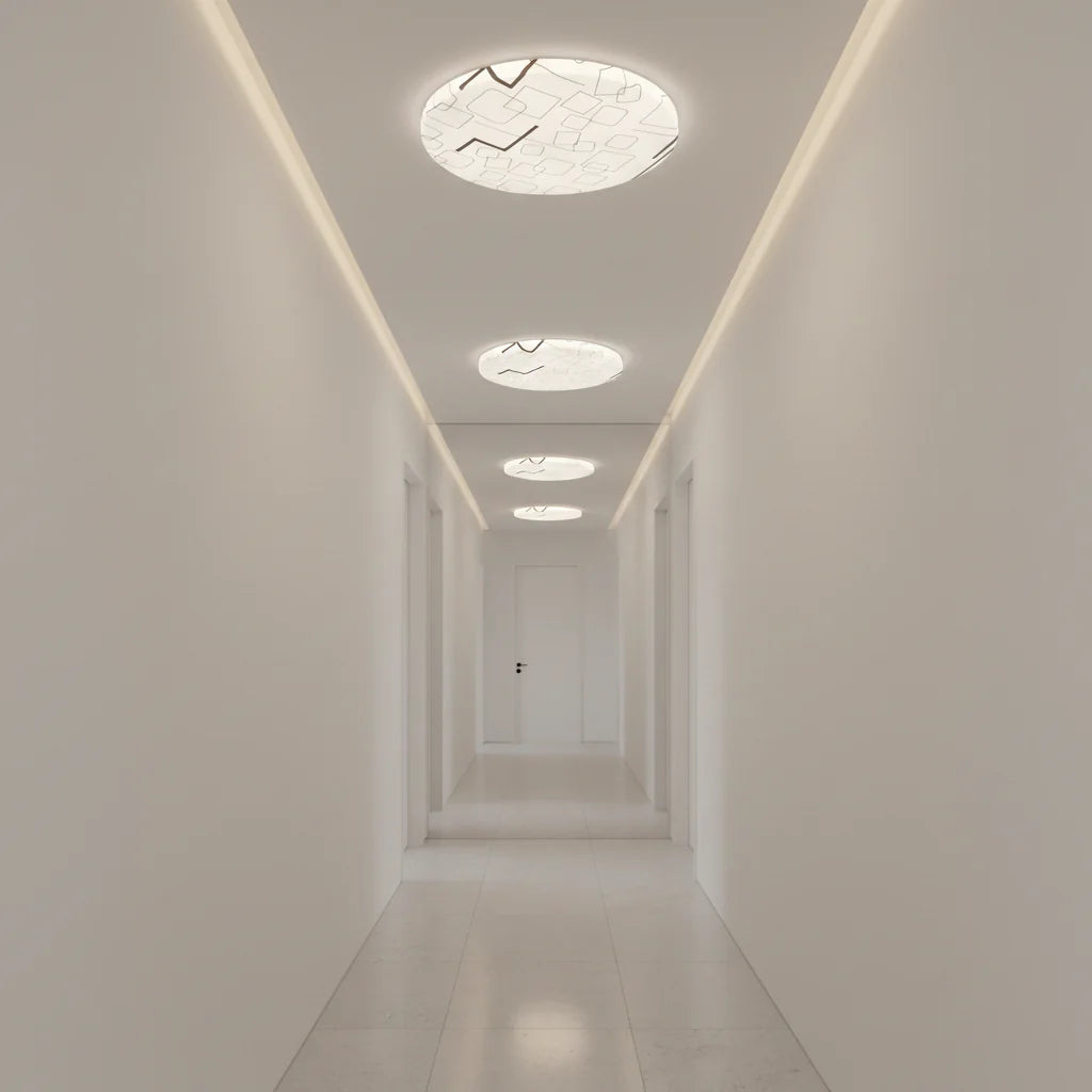 Plafoniera LED 23 cm, 22W, 3000K / 4000K / 6000K, Alb, Metal si Acril