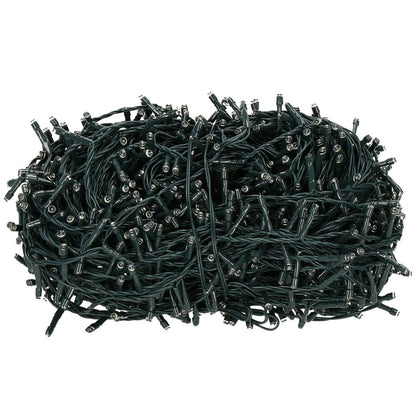 Ghirlanda luminoasa tip perdea Premium 500 LED-uri, 22,5m, 30Wati, interior/exterior, cu flash, alb cald (galben)