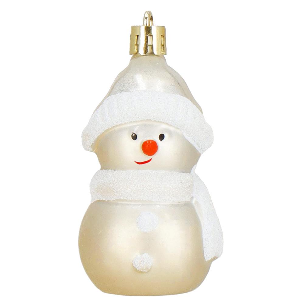 Set globuri si decoratiuni de Craciun, 70 piese, diverse dimensiuni, auriu si crem