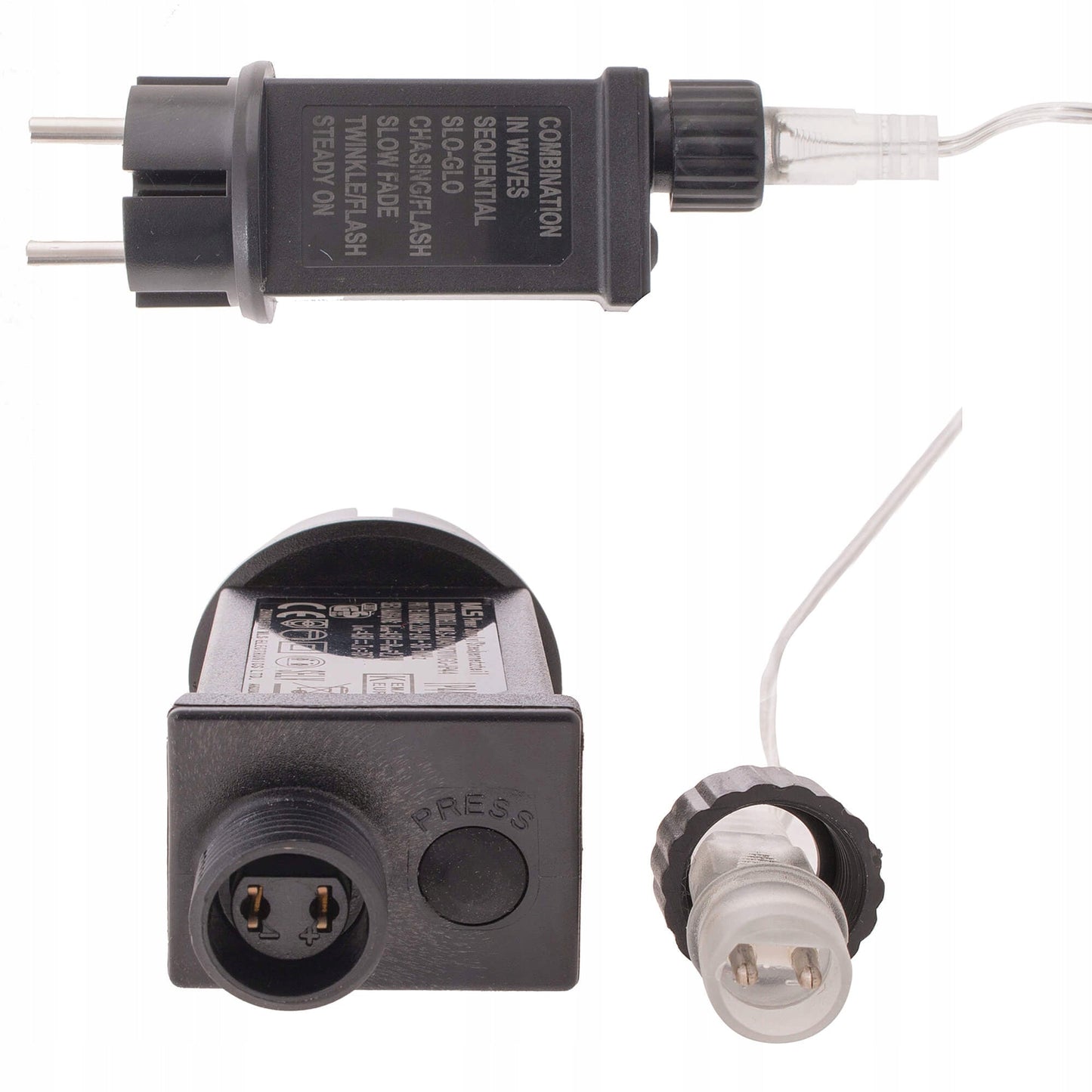 Ghirlanda luminoasa tip perdea 400 LED-uri, 3m, pentru interior/exterior, iluminare galbena