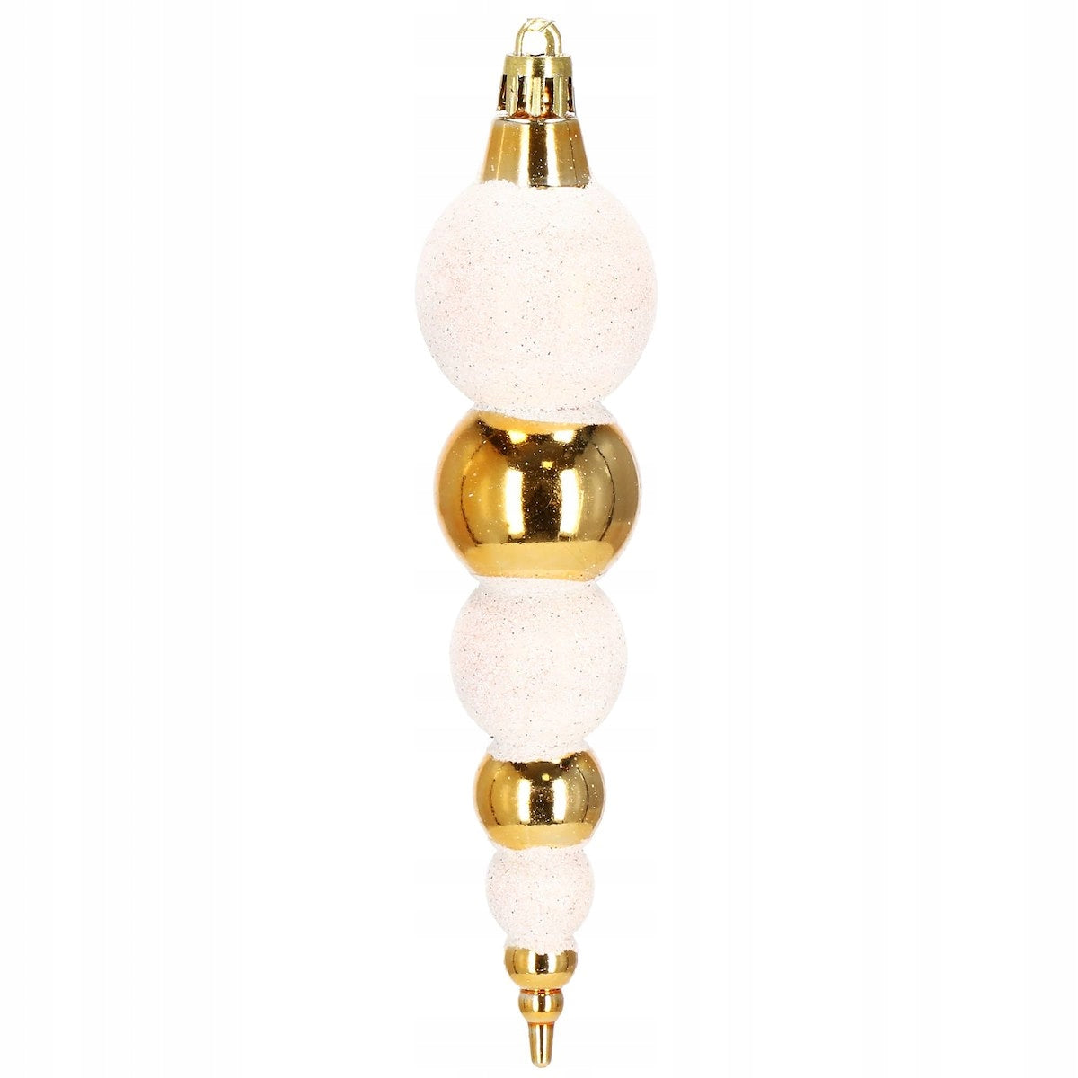 Set globuri si decoratiuni de Craciun, 155 piese, diverse dimensiuni, auriu