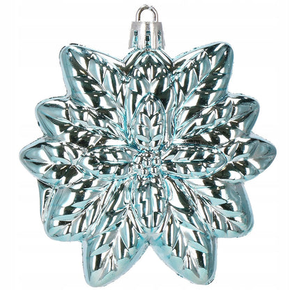 Set globuri si decoratiuni de Craciun, 72 piese, diverse dimensiuni, albastru