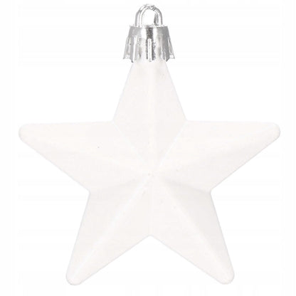 Set globuri si decoratiuni de Craciun, 105 piese, diverse dimensiuni, alb rosu