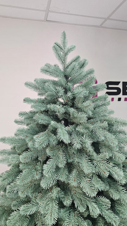 Brad artificial Christmas Deluxe by , Kovalivska argintiu, 3D, 210cm