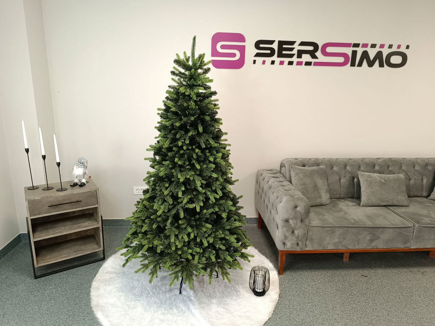 Brad artificial Christmas Deluxe by , Carpati cu varfuri verzi, 2D+3D, 180cm