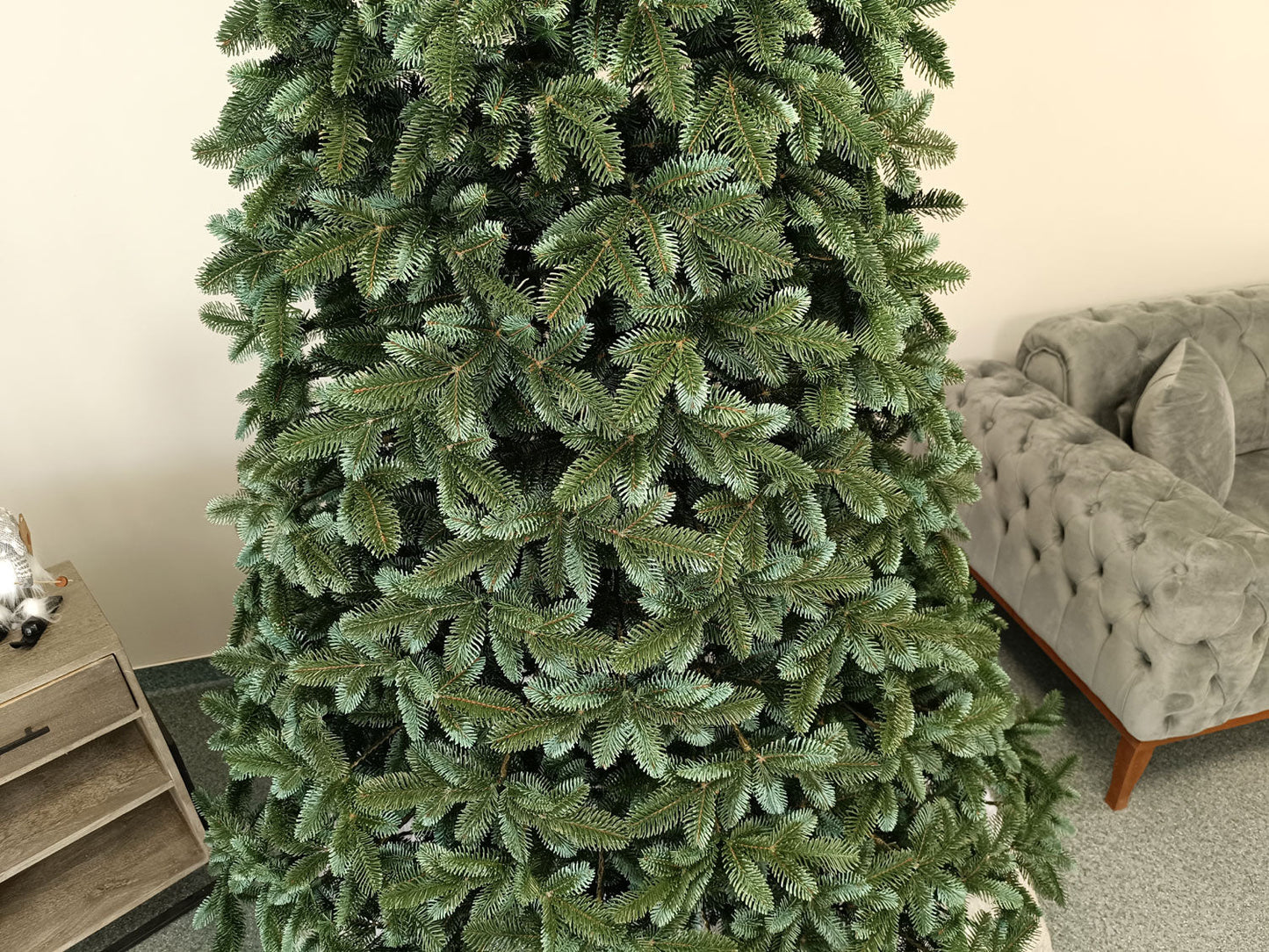 Brad artificial Christmas Deluxe by , Canada argintiu, 3D, 250cm