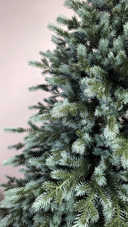 Brad artificial Christmas Deluxe by , Alaska Select verde argintiu, integral 3D, 230 cm