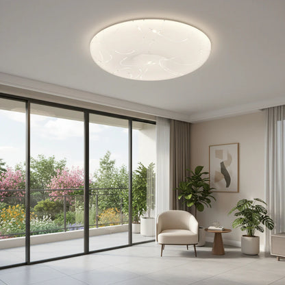 Plafoniera LED Rotund 23 cm, 22W, 3000K / 4000K / 6000K, Alb, Metal si Acril