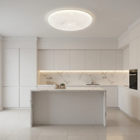Plafoniera LED 35 cm, 31W, 3000K / 4000K / 6000K, Alb, Metal si Acril