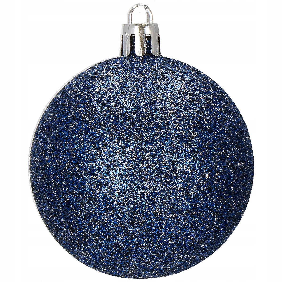 Set globuri si decoratiuni de Craciun, 77 piese, diverse dimensiuni, albastru inchis