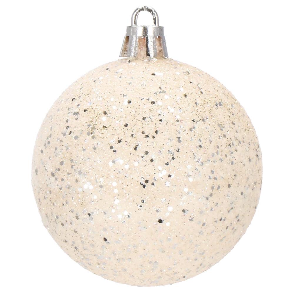 Set globuri de Craciun cu modele de sarbatori, 30 bucati, 6cm, multicolor